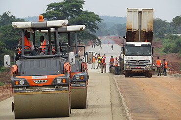 This road improvement project is located in western Tanzania