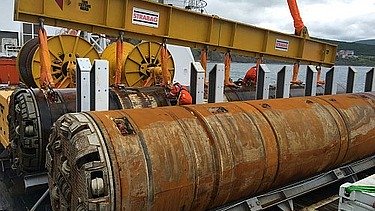 the recovery of the TBM will be done within the Black Sea