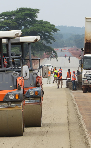 Dieses Straßenausbauprojekt befindet sich im Westen Tansanias
