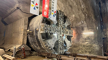 TBM breakthrough of U2 Extension Vienna 