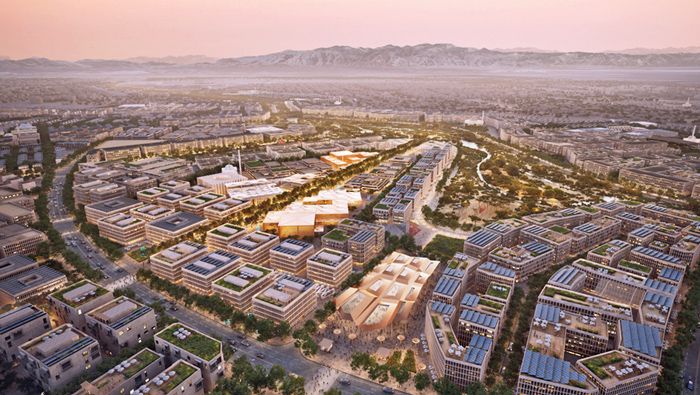 The construction of Sultan Haitham City The construction of Sultan Haitham City