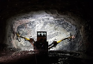 the Akalla tunnel on the north-western outskirts of Stockholm was excavated by drilling and blasting
