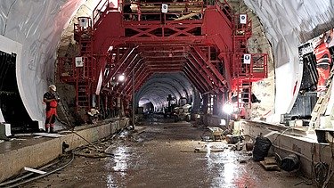 entrance from the gallery into the tunnel – reinforcement of the front wall