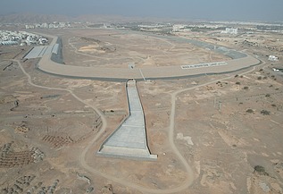 Construction of a dam